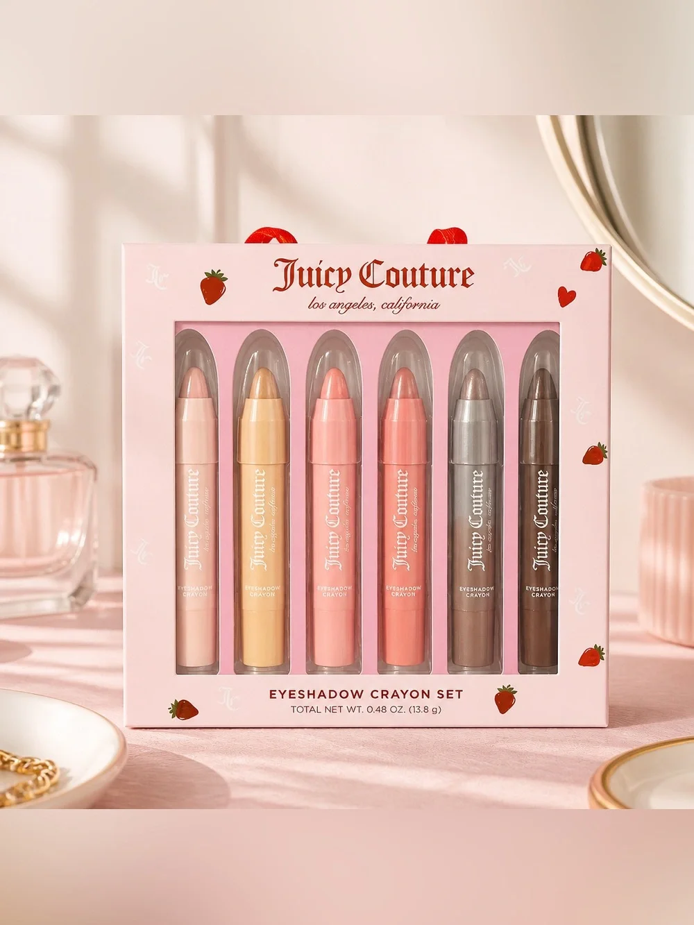 Juicy Couture 6 Piece Eyeshadow Crayon Set New In Box